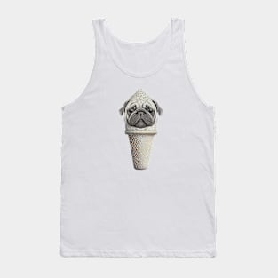 Ice cream cone pug Tank Top